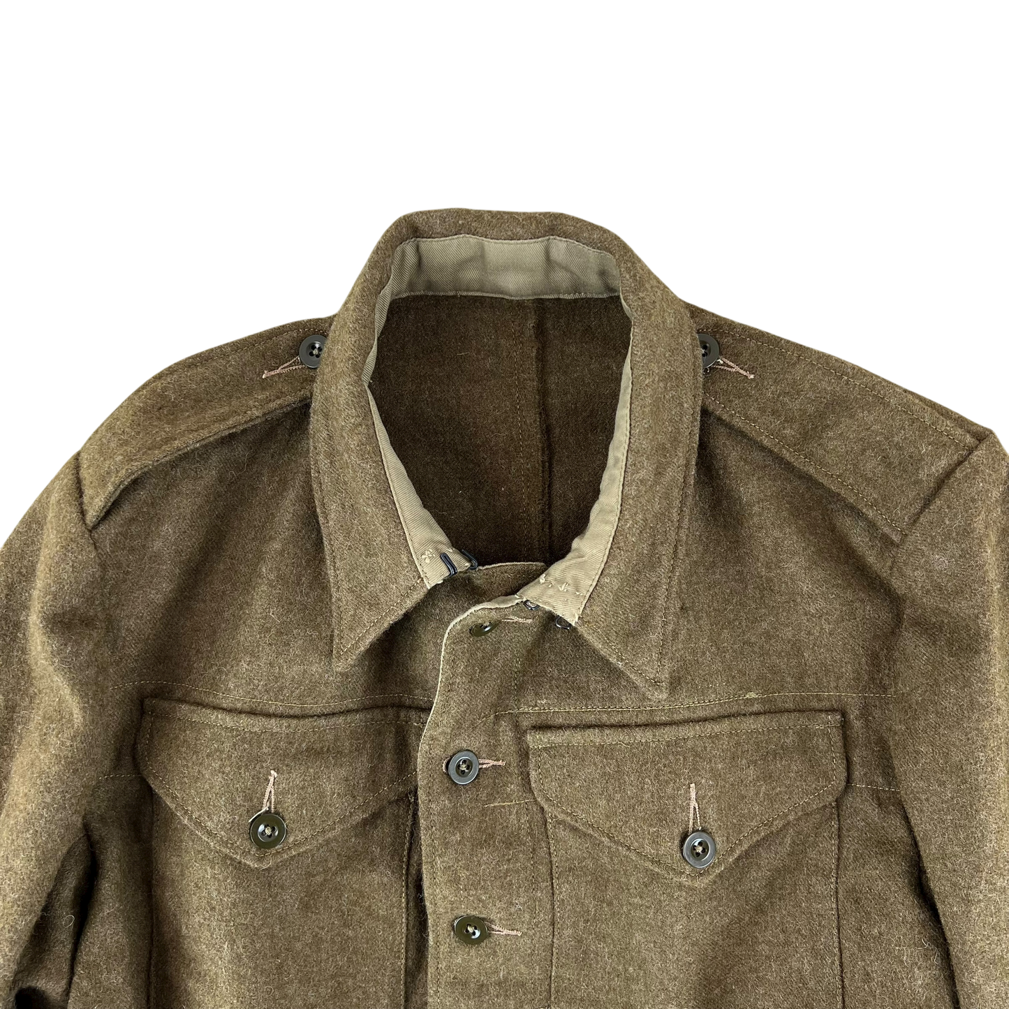 British Army WW2 Repro 1940 Pattern Khaki Battledress Blouse Ike Jacket - Large SIZE 15