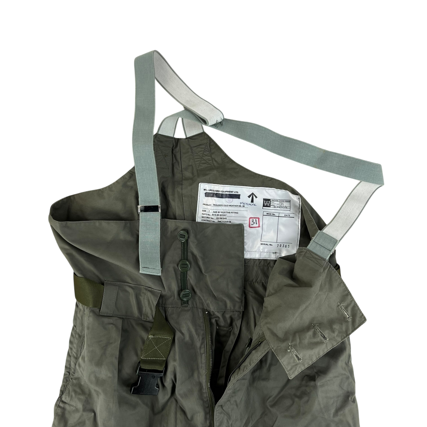 British RAF Beaufort MK3B FR Cold Weather Aircrew Trousers - W39 L32 SIZE 7