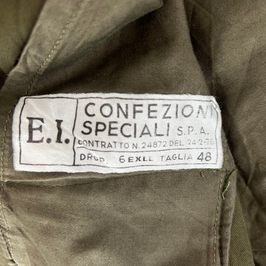 Italian Army Olive Drab Roma 75 Safari Jacket - Medium
