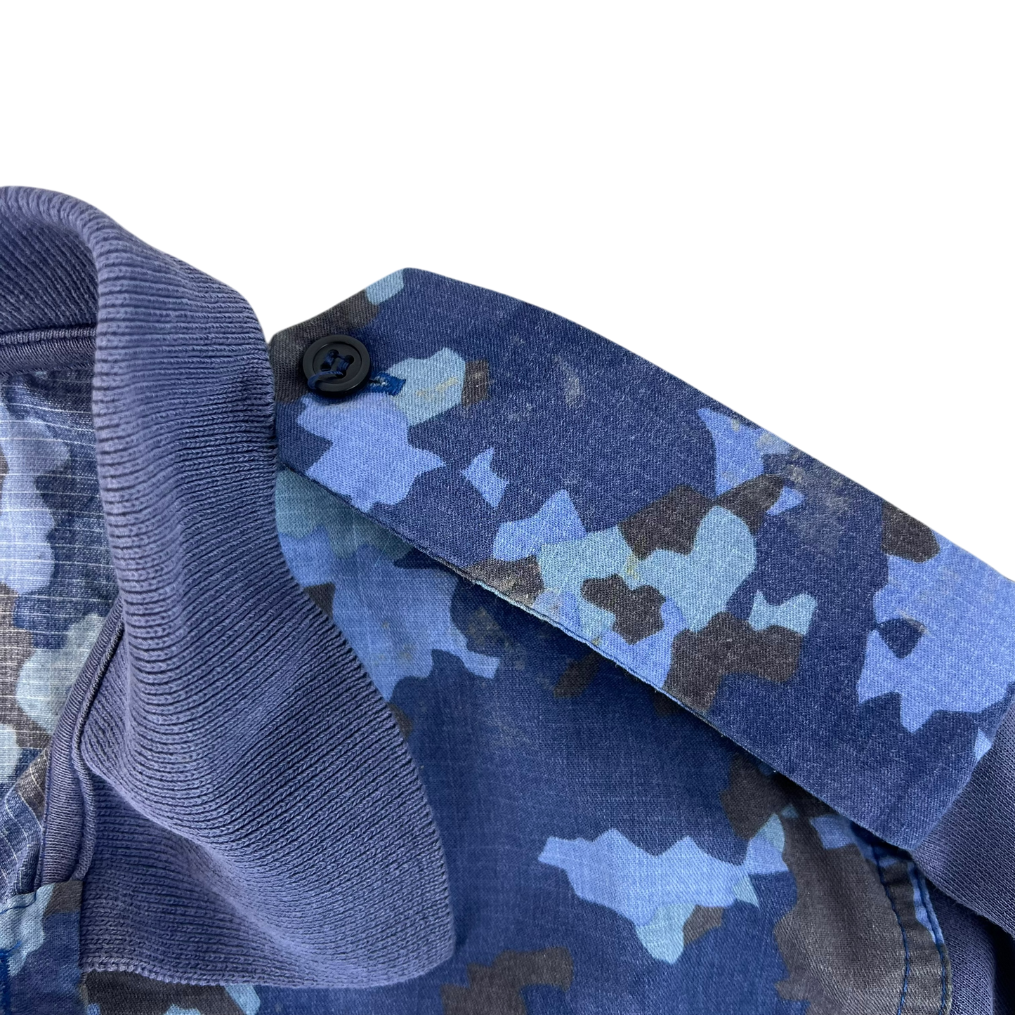 Romanian Navy M2017 Blue Camouflage Polo Top - Large