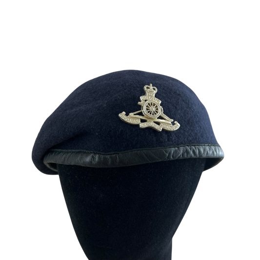 British Army Beret w/ Badge - Royal Artillery Regiment - Large