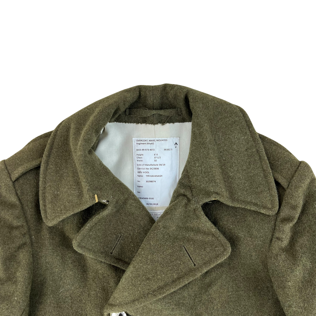 British Army Mounted Regiments Greatcoat - REME -  Medium