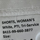 British Army / Tri-Services Women's White PTI Shorts
