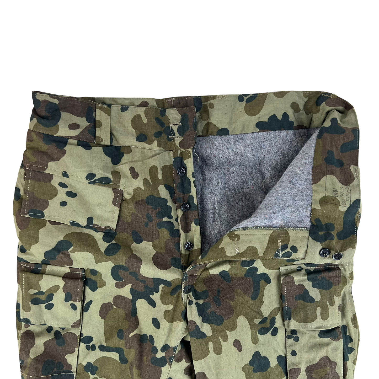 Romanian Army M1994 Fleck Camouflage Cold Weather Trousers - W36 L28.5
