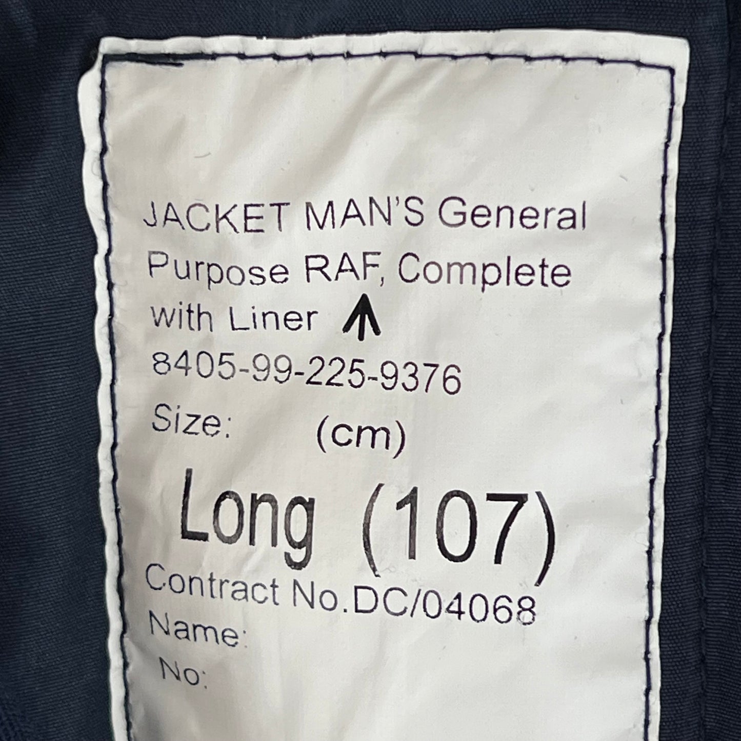 British RAF GP Bomber Jacket w/ Thermal Liner - Large 107L