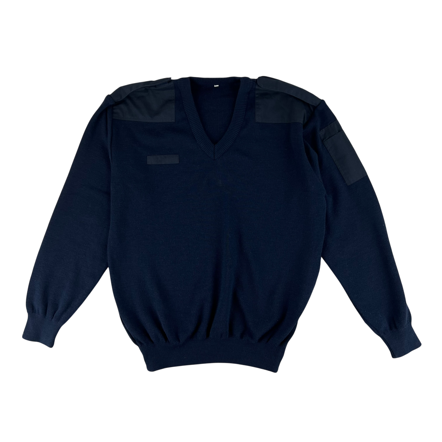 Dutch Navy Blue V Neck Pullover Jumper - X Large