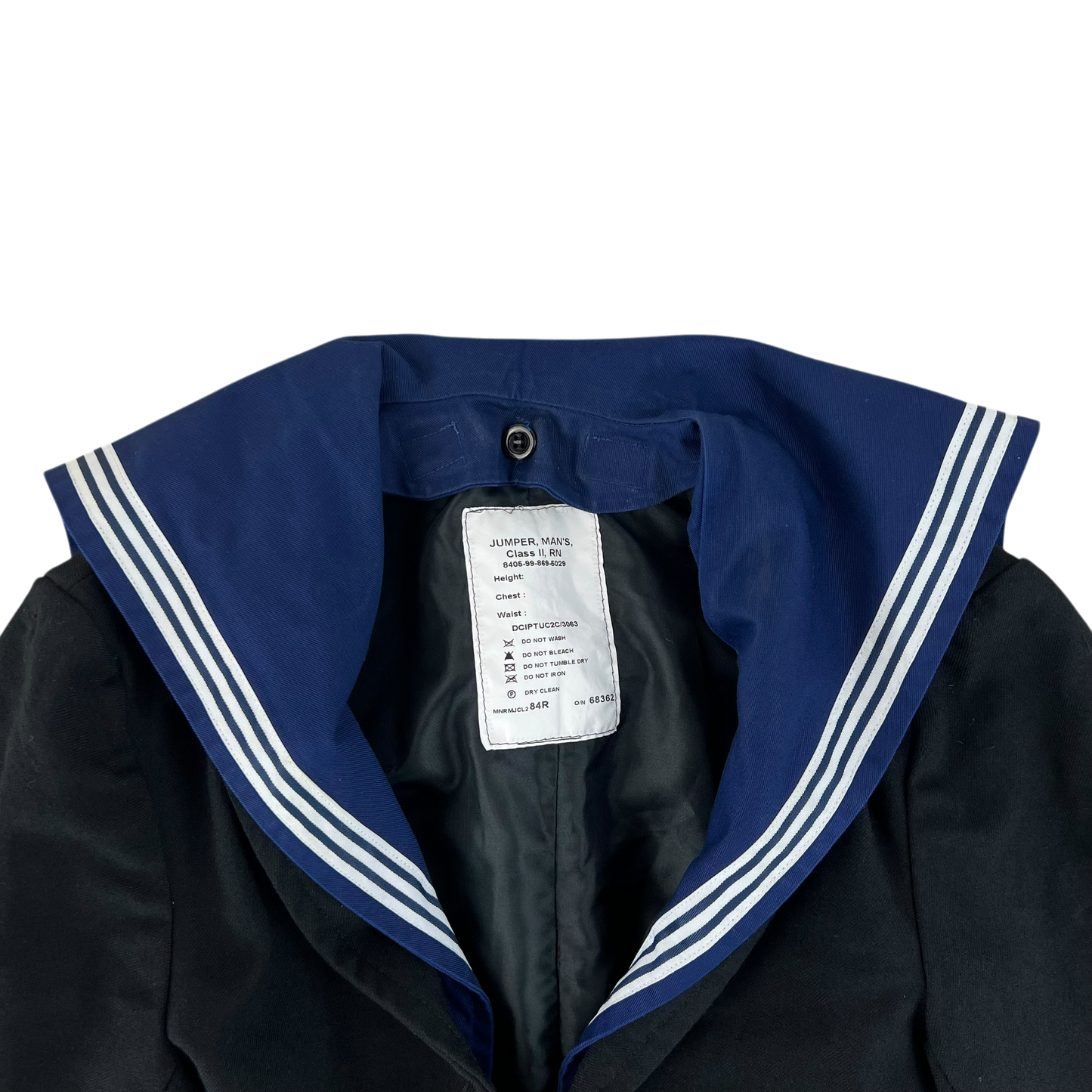 British Royal Navy Class II Jumper Sailor's Top - Small 84R