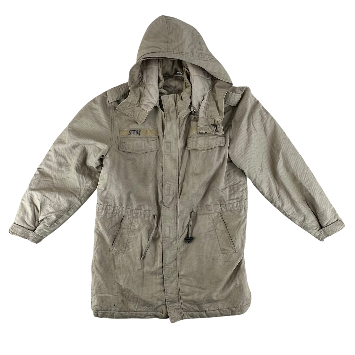 Romanian Army Tan Thermal Ripstop Parka Coat - Large