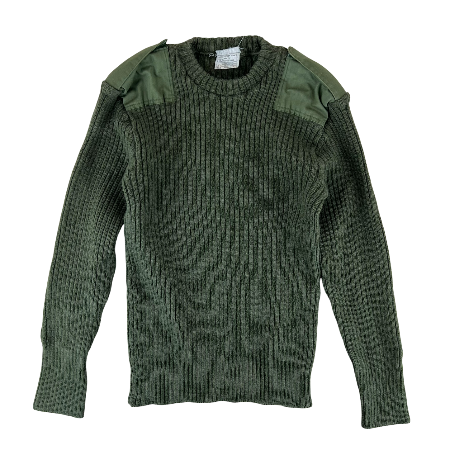 British Army Olive Green Pullover Jumper - Large 118cm