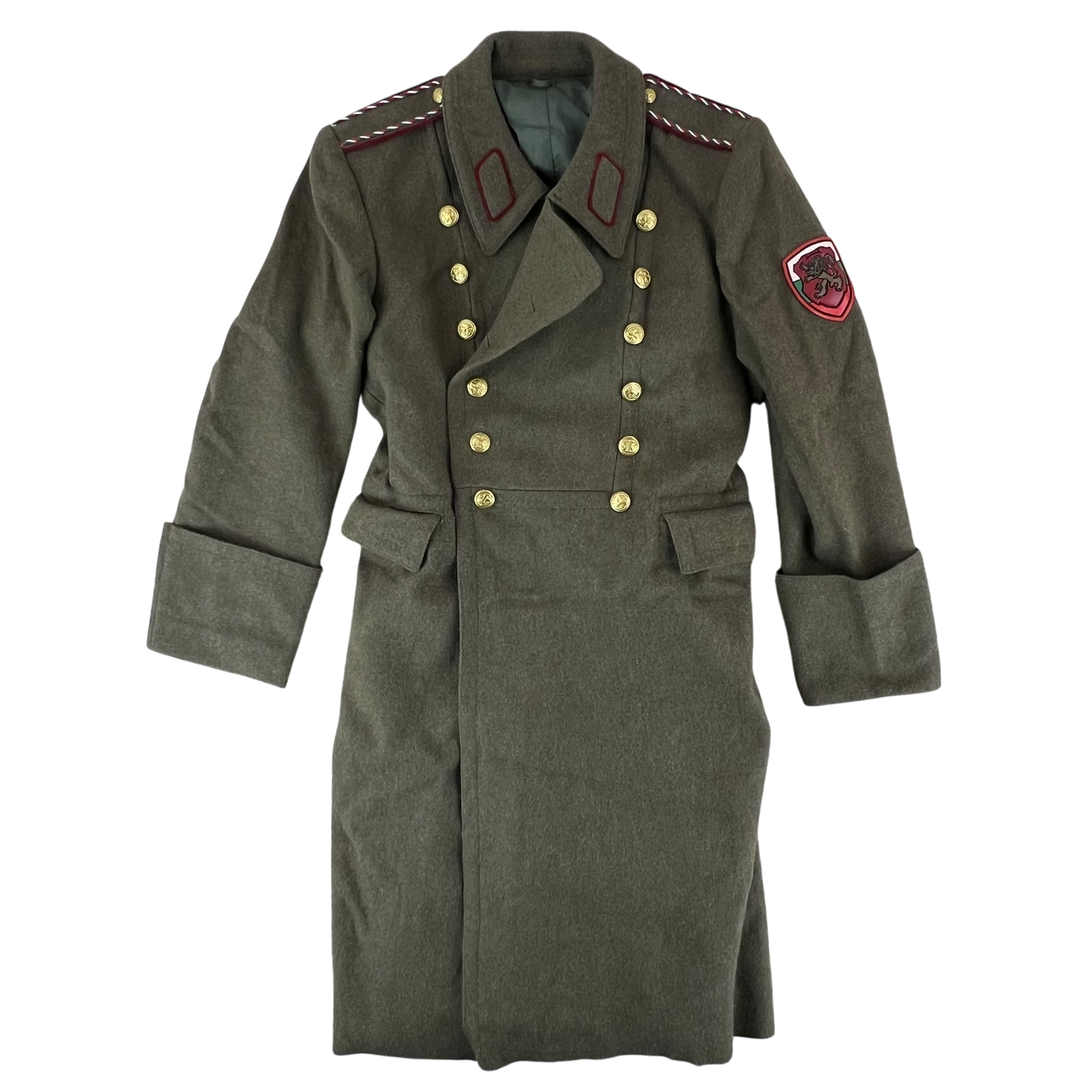Bulgarian Army Khaki Wool Greatcoat - Medium