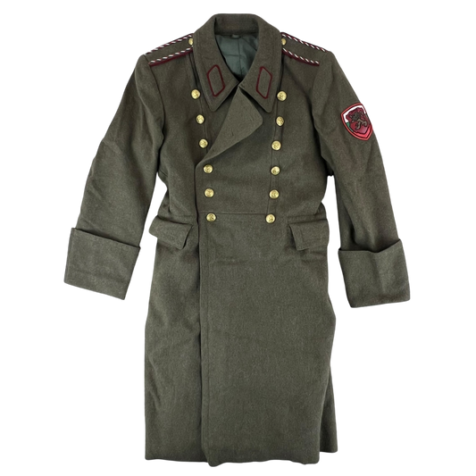 Bulgarian Army Khaki Wool Greatcoat - Medium