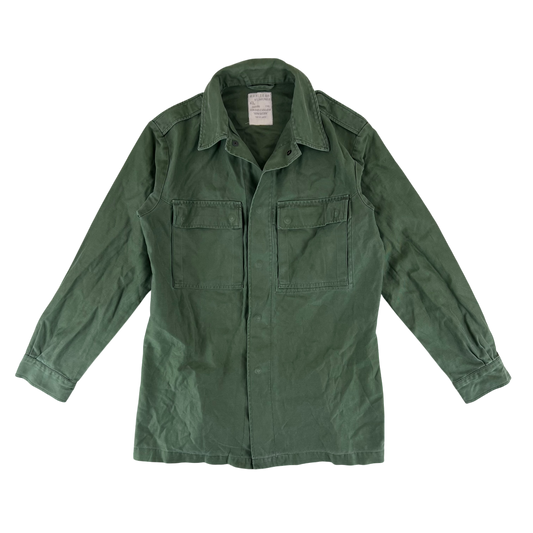 Dutch Army Field Shirt Jacket Green Long Sleeve - Medium
