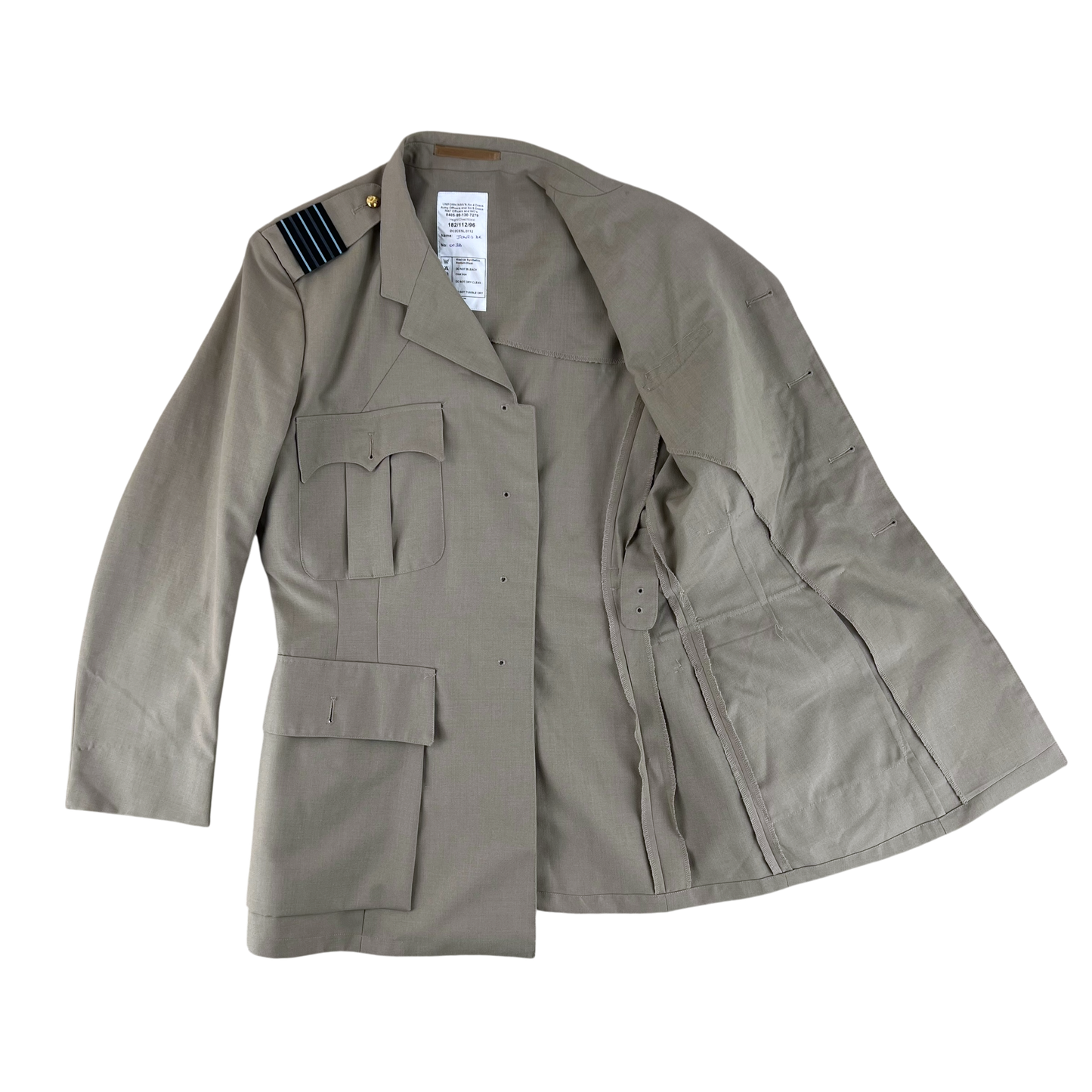 British RAF No. 6 Tropical Dress Jacket w/ Belt - Large 182/112
