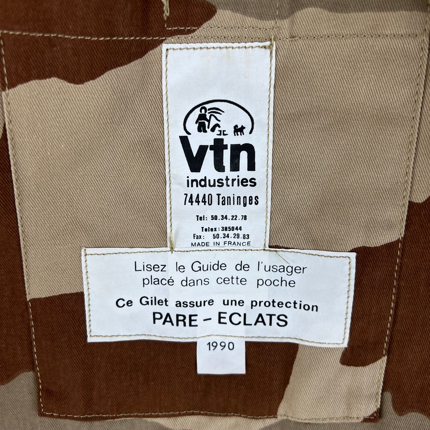 French Army Desert Camouflage Body Armour Vest - Medium / Large