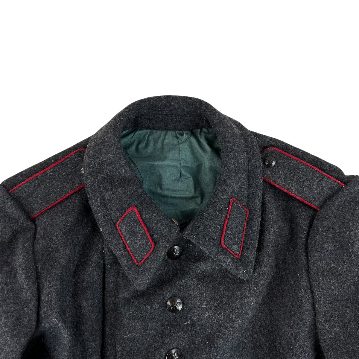 Bulgarian People's Army 80s Grey Wool Greatcoat - Large