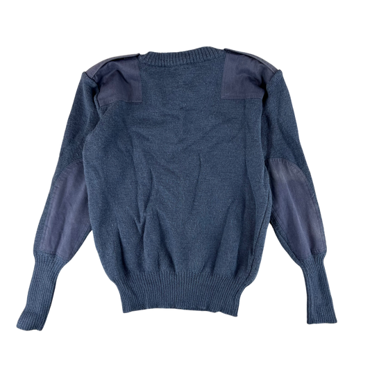 British RAF Wool V Neck Pullover Jersey Jumper - Medium 100cm