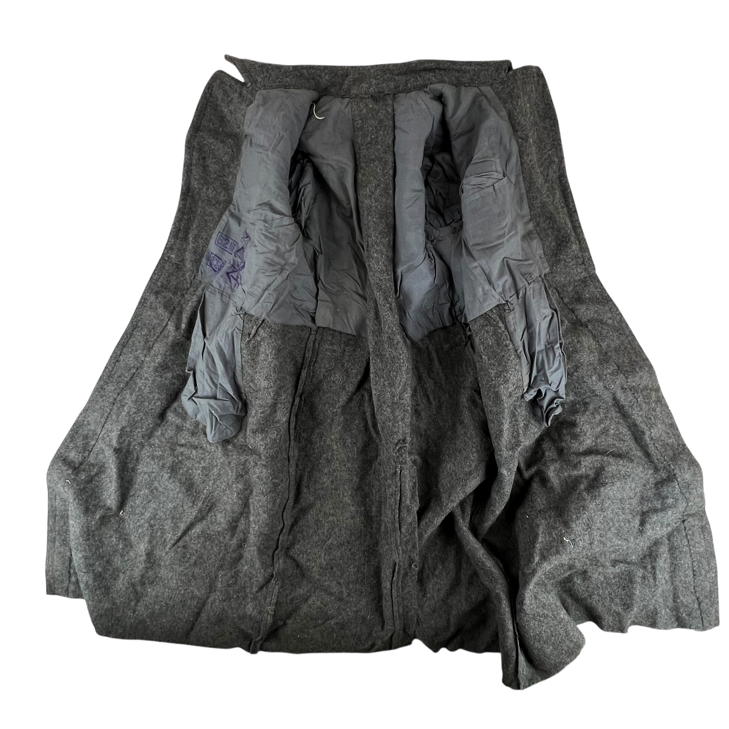 Bulgarian People's Army 50s Grey Wool Greatcoat - Medium