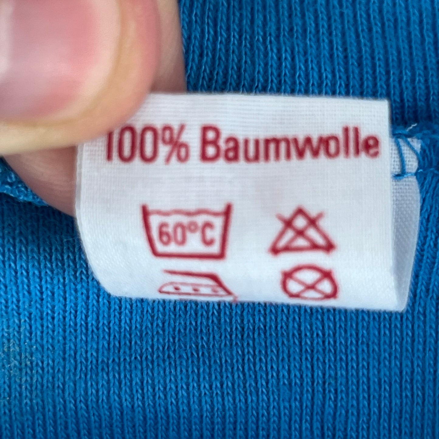 West German Army 70s Blue Training T Shirt - XX Small