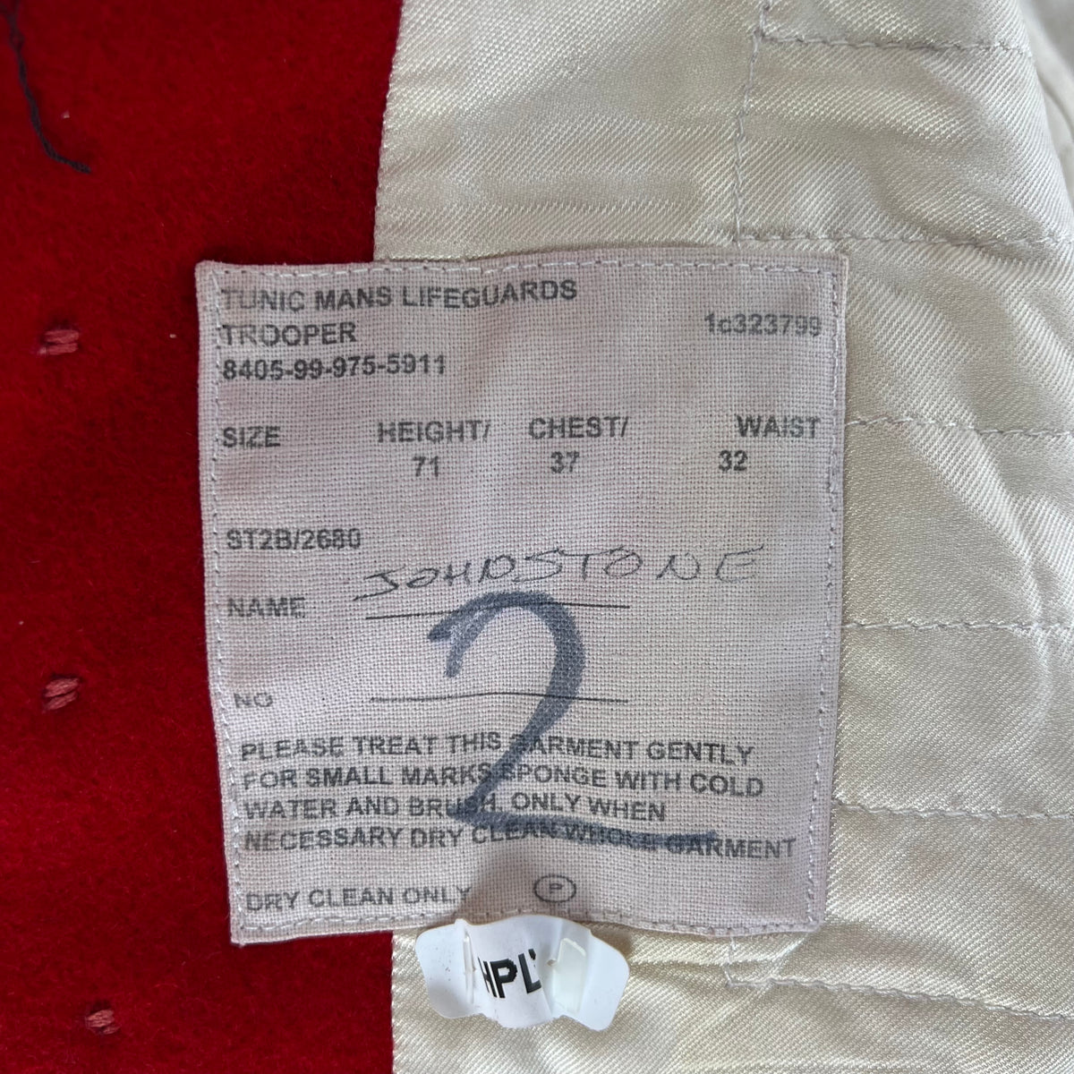 British Army Life Guards' Tunic - Troopers - Small