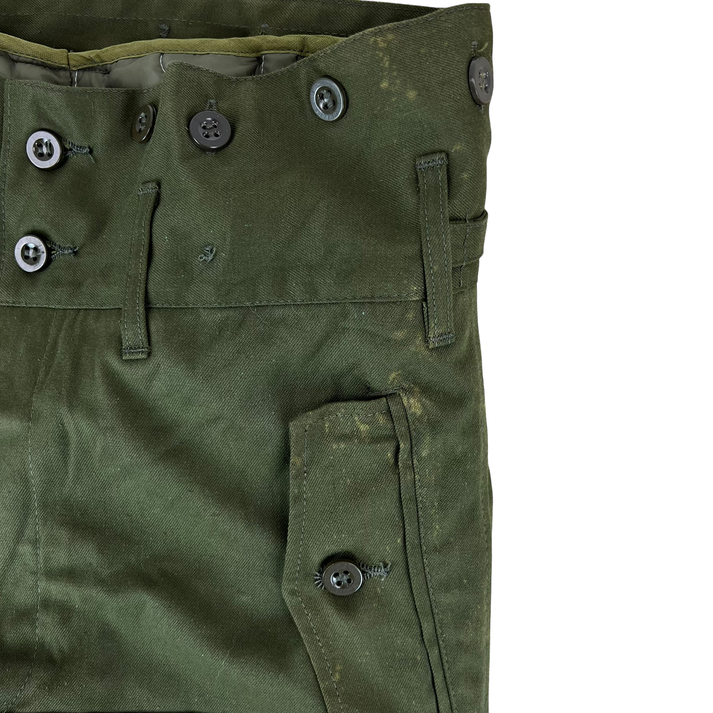 Czechoslovak Army M85 Olive Green Combat Trousers w/ Winter Liner - W33 L33