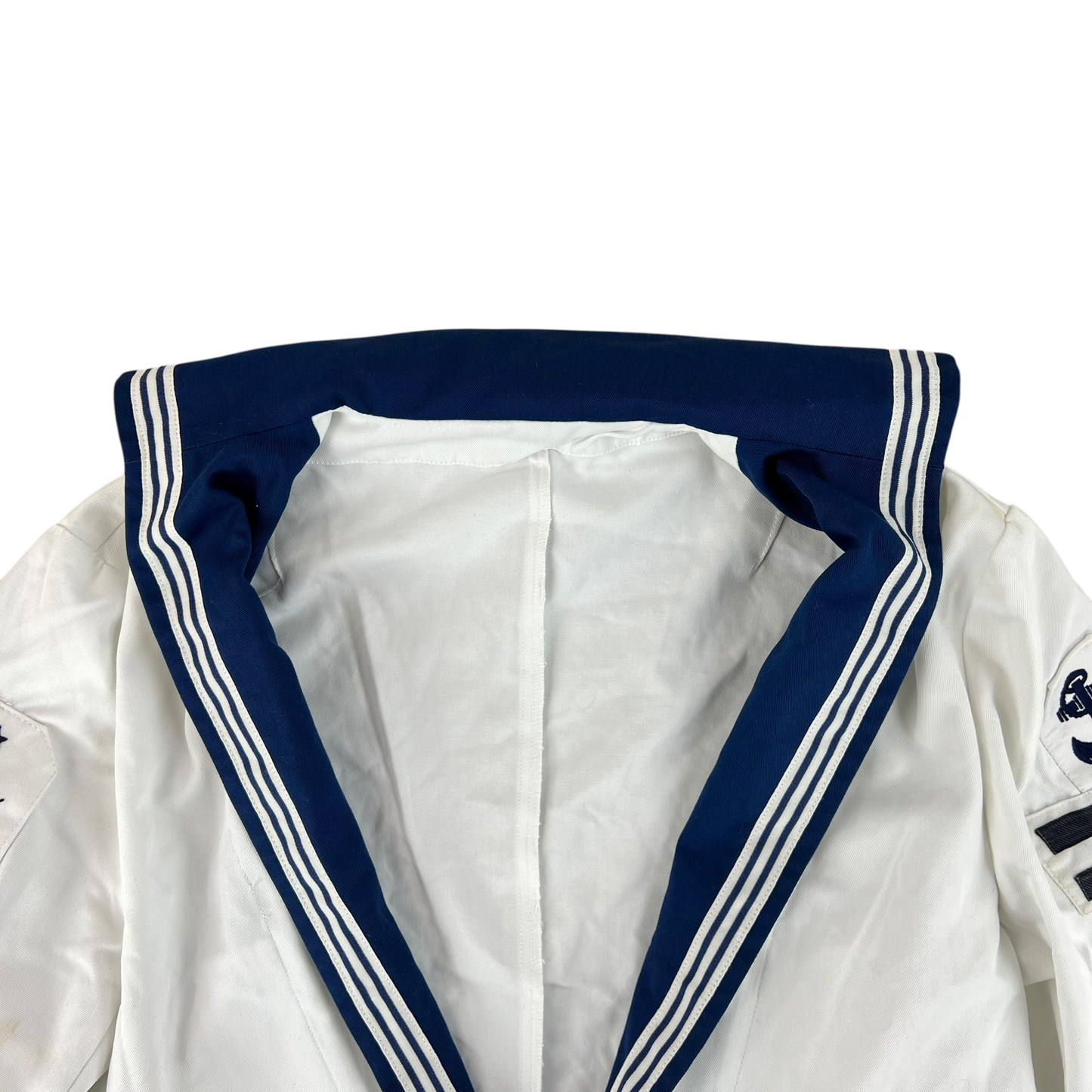 British Royal Navy Class II White Jumper Sailor's Top - X Large 182/116