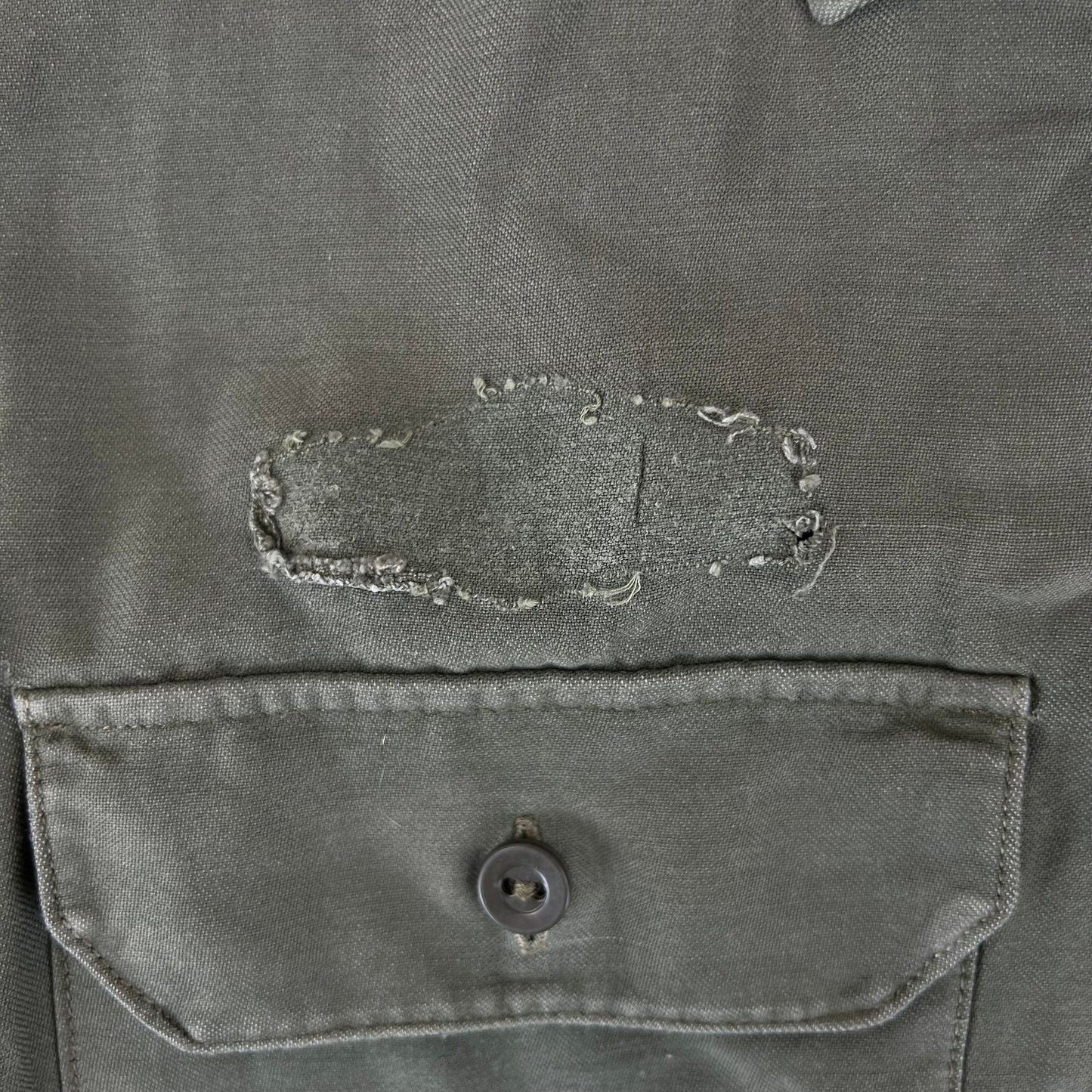 German Army Olive Green Long Sleeve Field Shirt - Medium