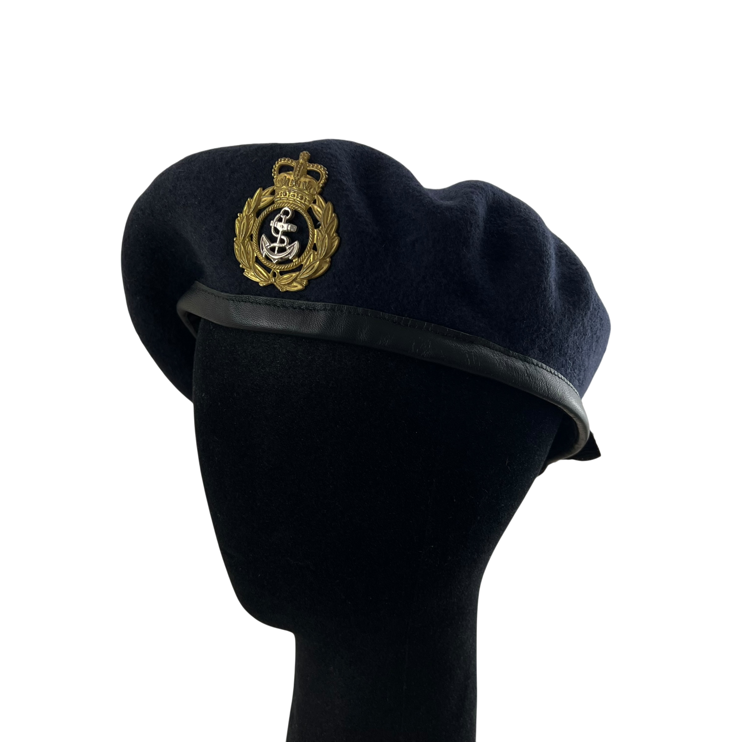 British Royal Navy Beret w/ Badge - Chief Petty Officer - Small 56cm