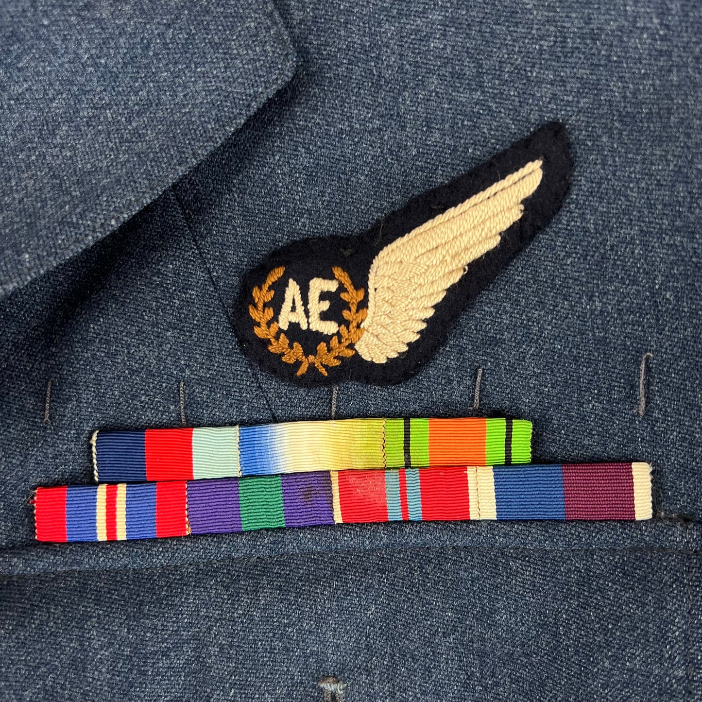 British Royal Air Force 60s No. 1 Dress Uniform Set Jacket Trousers Belt - Medium