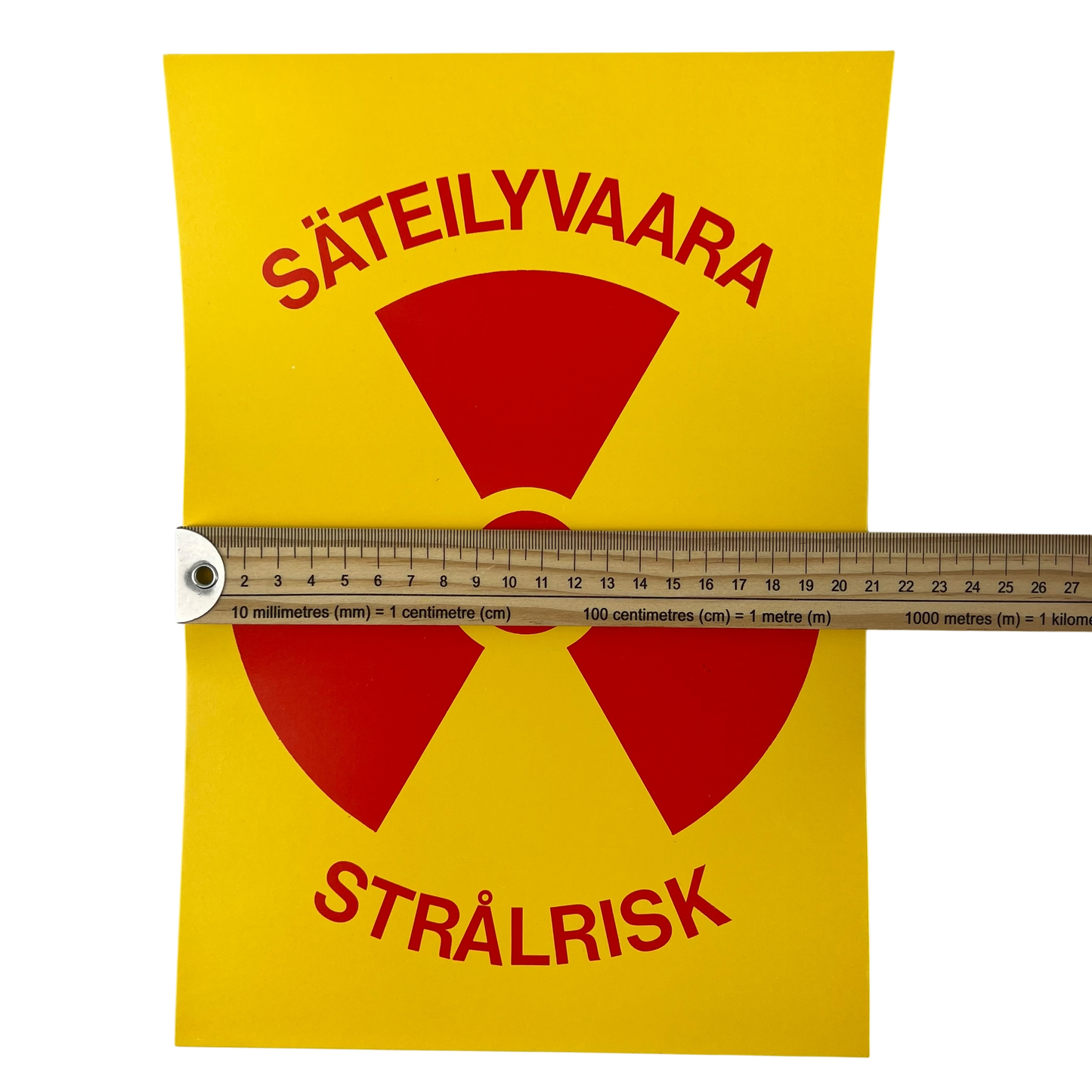 Finnish Army M64/65 Warning Sign - "Radiation Hazard"