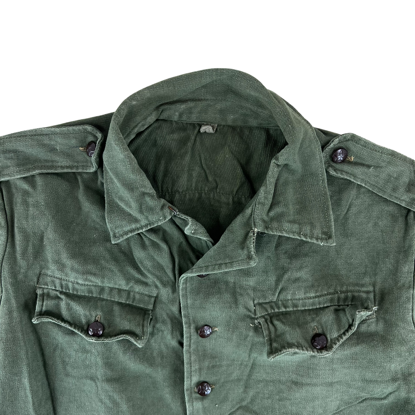 Bulgarian People's Army Olive Green Cossack Shirt - Medium