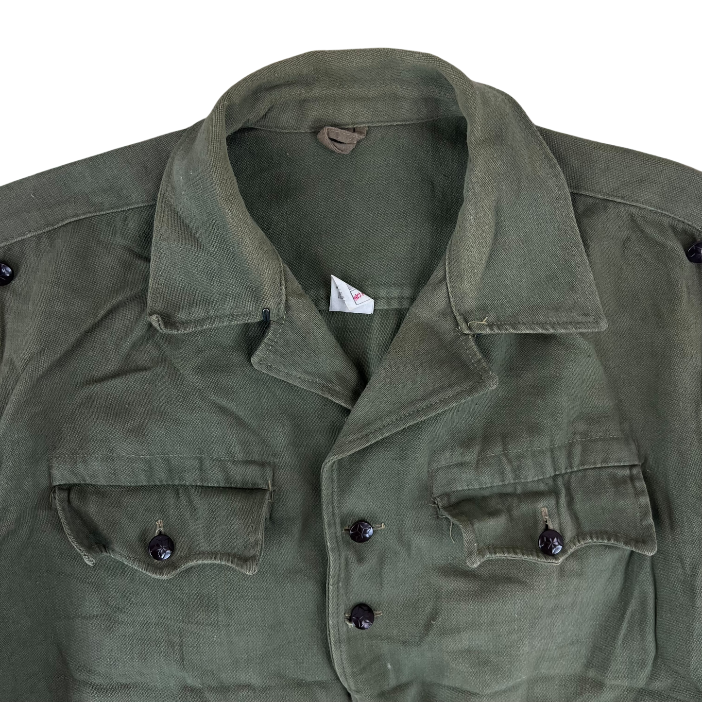 Bulgarian People's Army Olive Green Cossack Shirt - Large