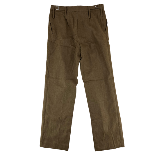 British Army No. 2 FAD Barracks Brown Women's Slacks Trousers - W32 L32