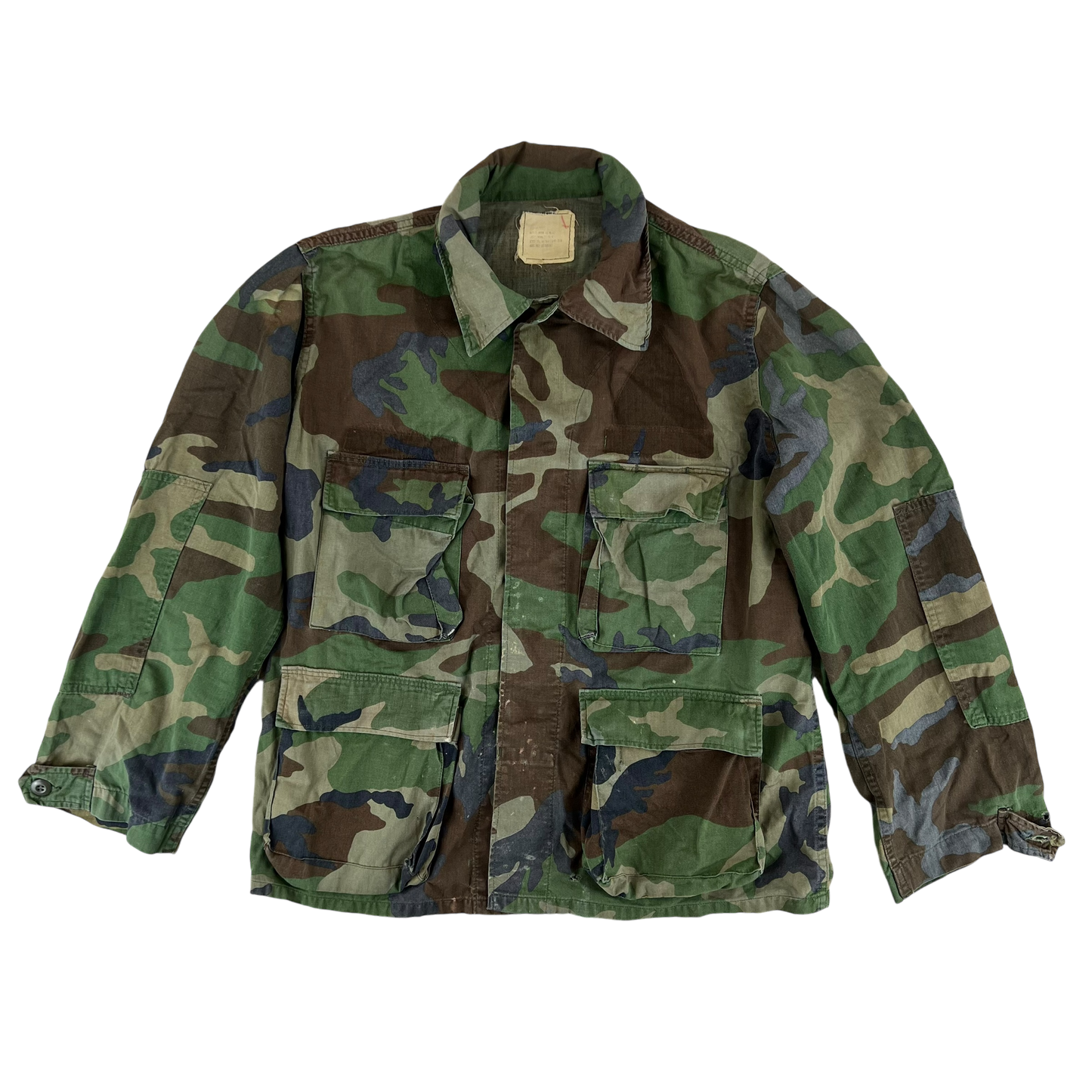 US Army M81 Woodland Camouflage BDU Combat Jacket - Large