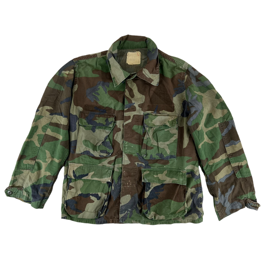 US Army M81 Woodland Camouflage BDU Combat Jacket - Large