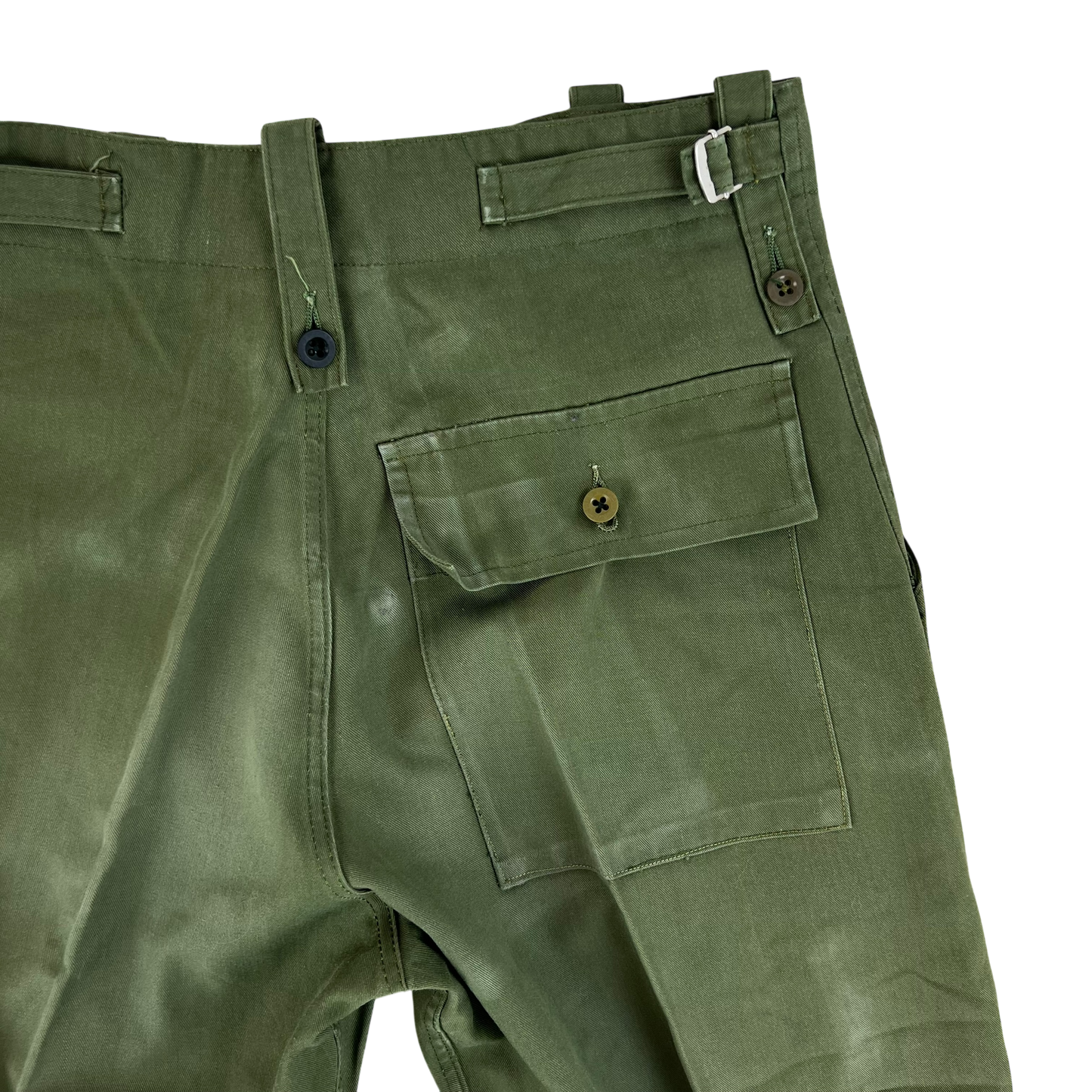 British Army Olive Green Fatigue Work Trousers - W30 L28.5