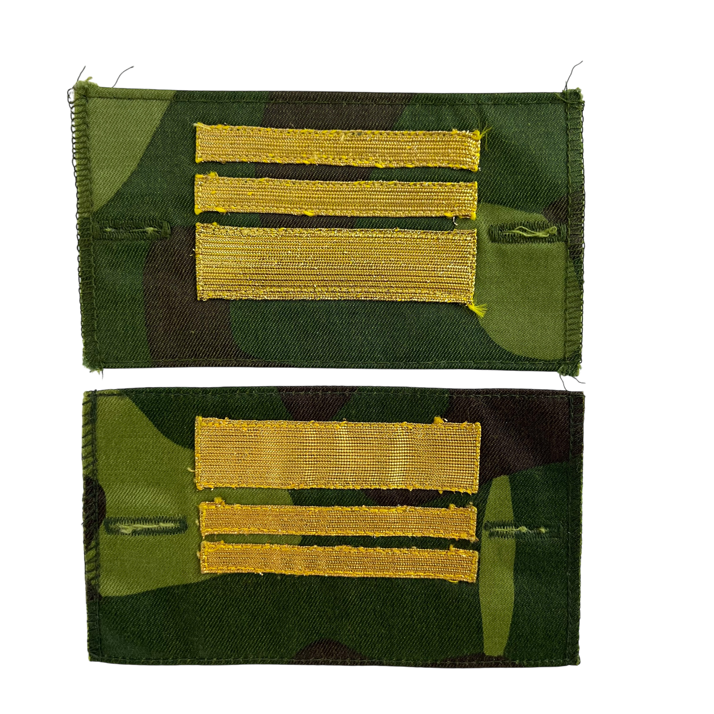 Finnish Army M91 Camo Pair of Senior Lieutenant Rank Cuff Tabs