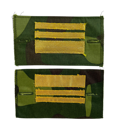 Finnish Army M91 Camo Pair of Senior Lieutenant Rank Cuff Tabs