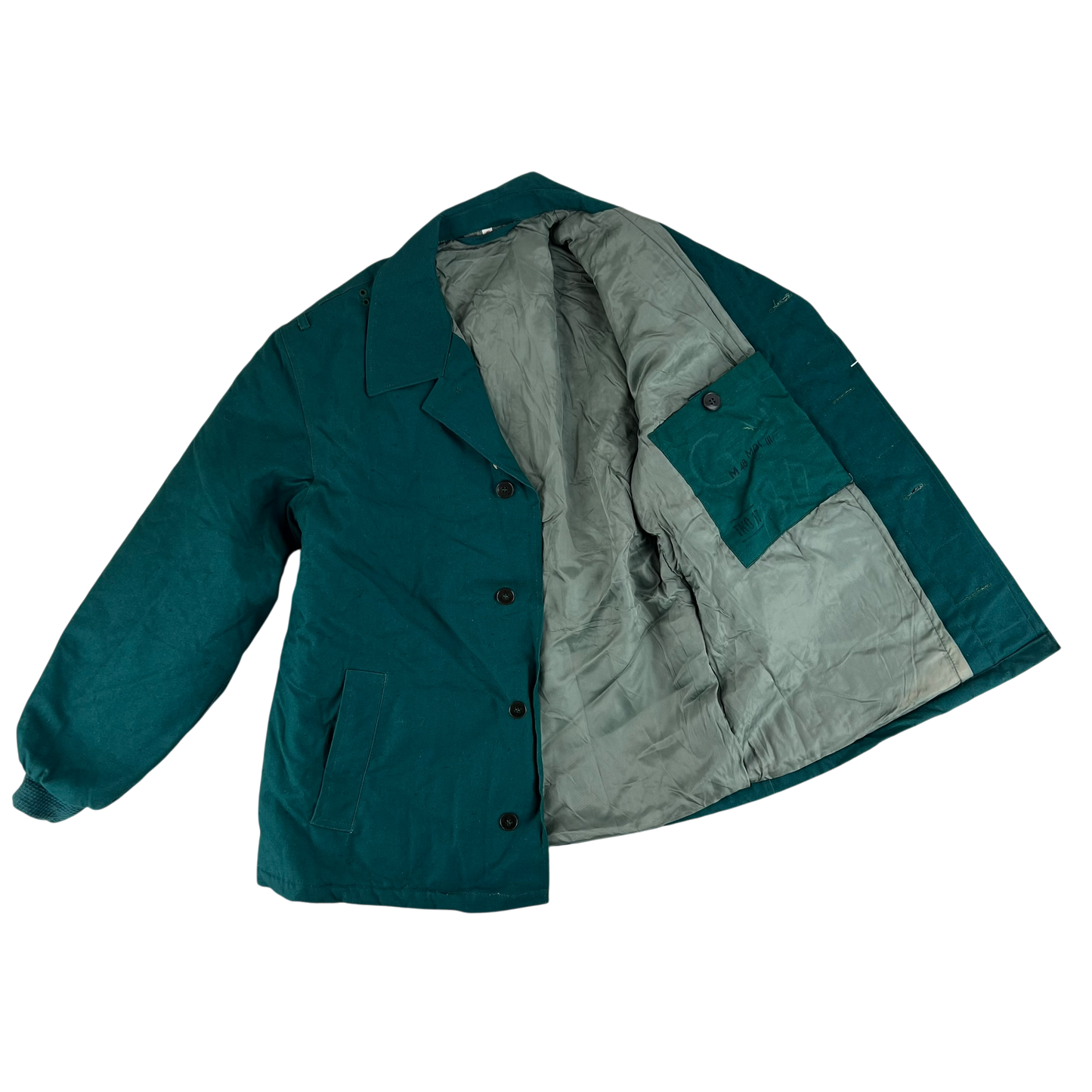 East German Police Thermal Blue-Green Jacket - Medium