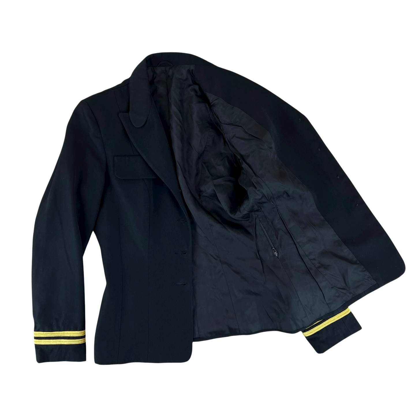 US Navy Women's Black Dress Jacket - Small