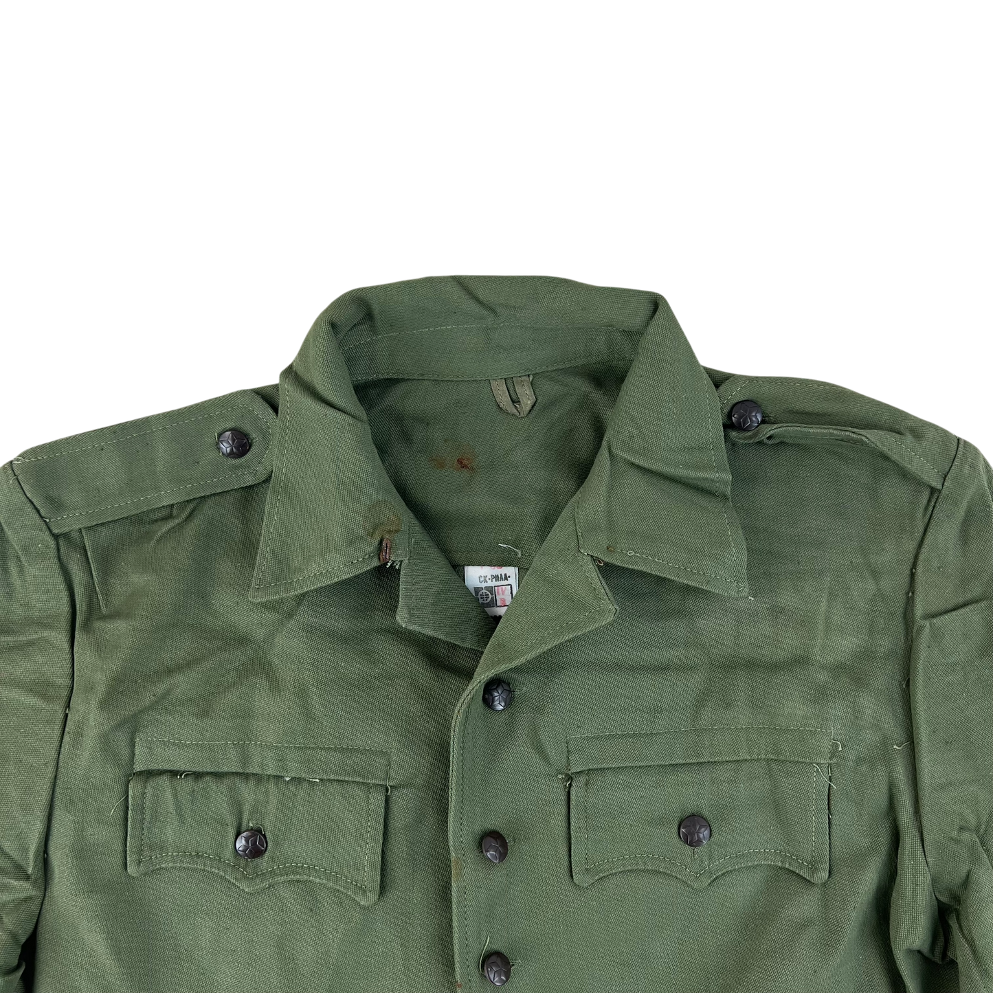 Bulgarian People's Army Olive Green Cossack Shirt - Medium