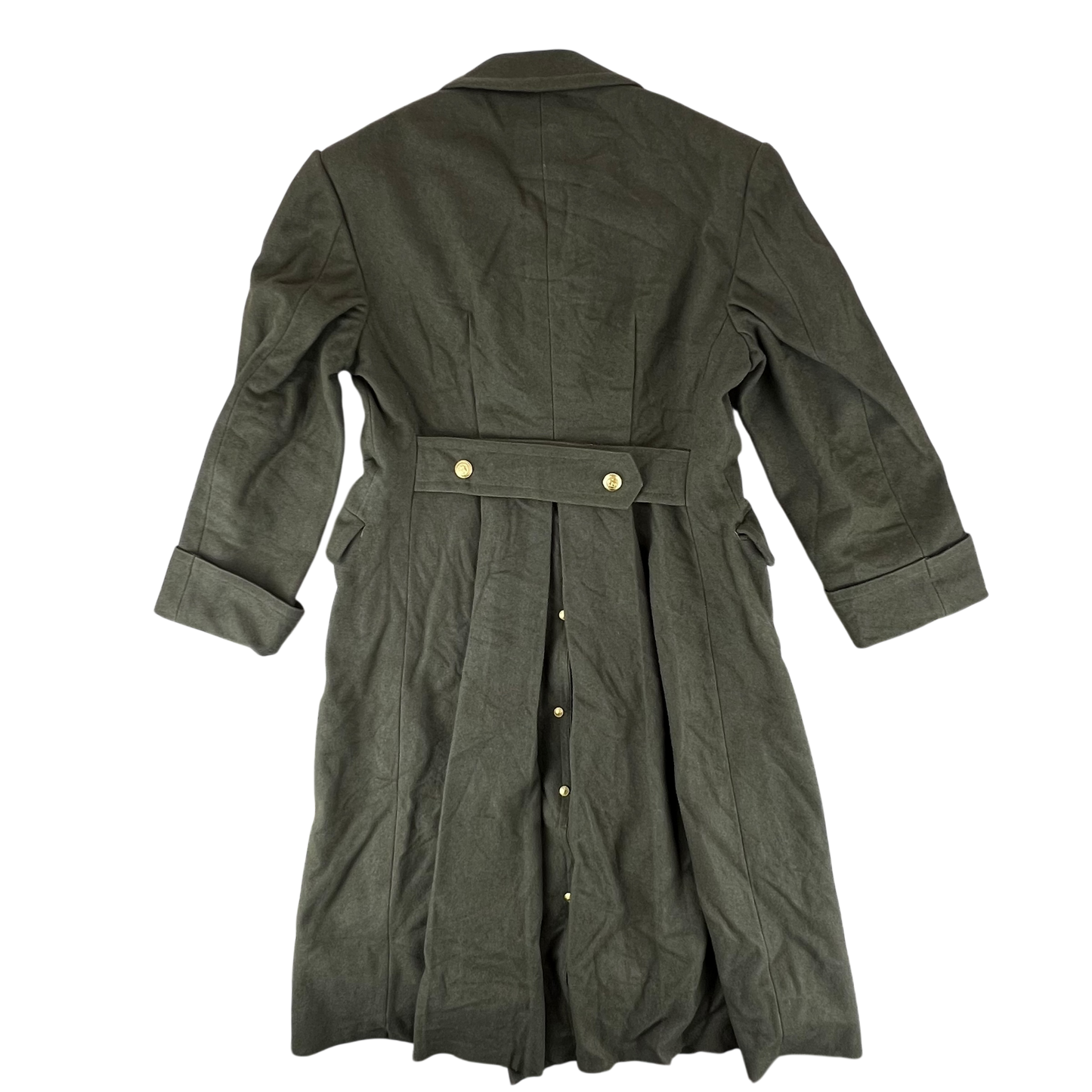 Italian Army 70s Khaki Greatcoat - Medium