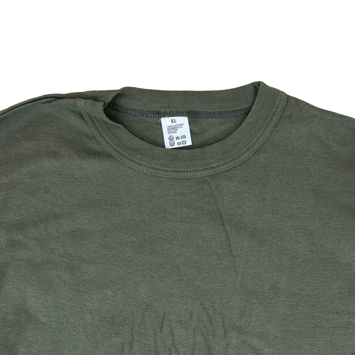 Dutch Army Thermal Olive Green Long Sleeve T Shirt - Small