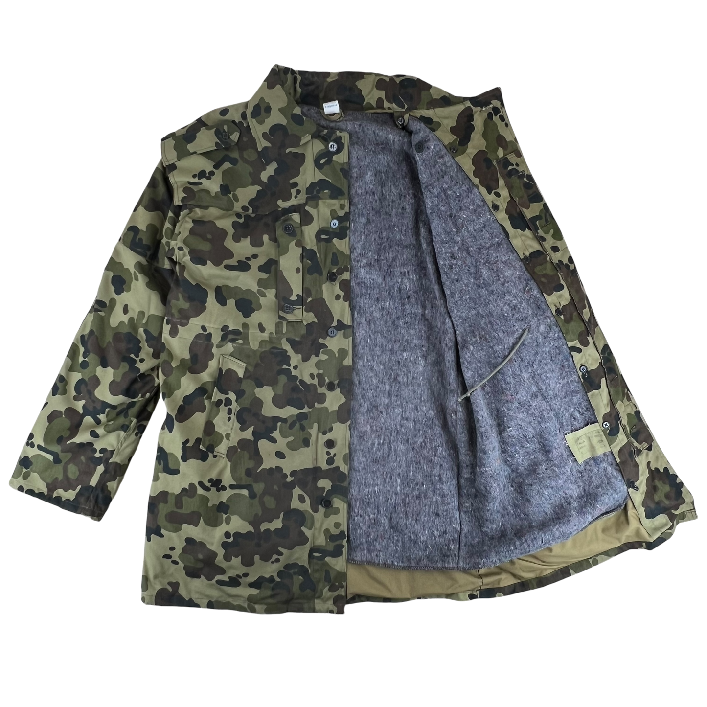 Romanian Army M1994 Fleck Leaf Camouflage Parka w/ Winter Liner - Medium