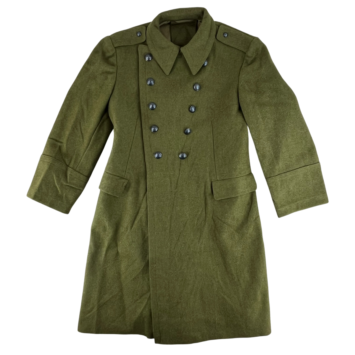 Romanian People's Army 70s Khaki Wool Greatcoat - Medium