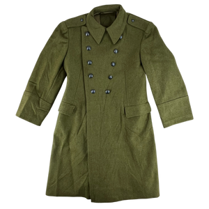 Romanian People's Army 70s Khaki Wool Greatcoat - Medium