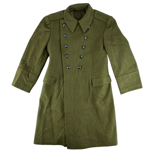 Romanian People's Army 70s Khaki Wool Greatcoat - Medium