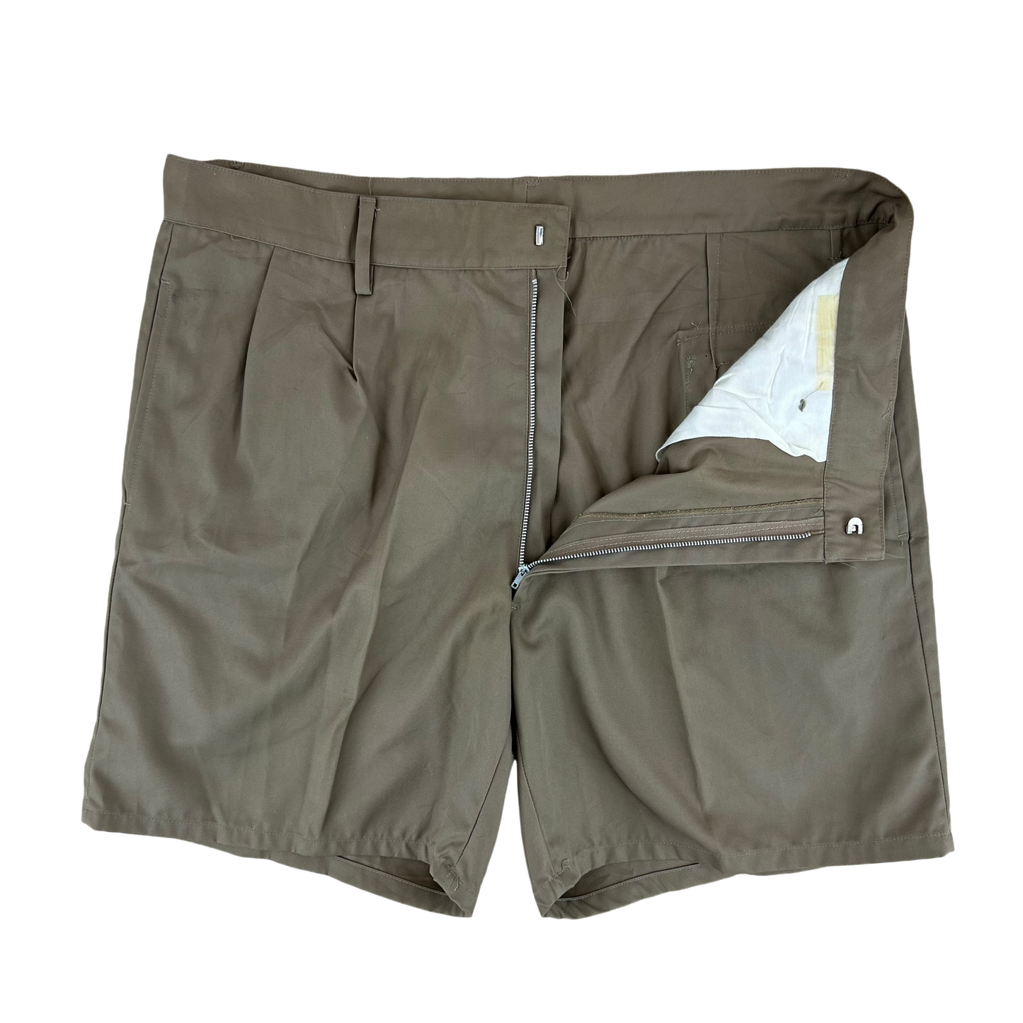 Italian Army Vintage Stone Chino Shorts - W37 L18