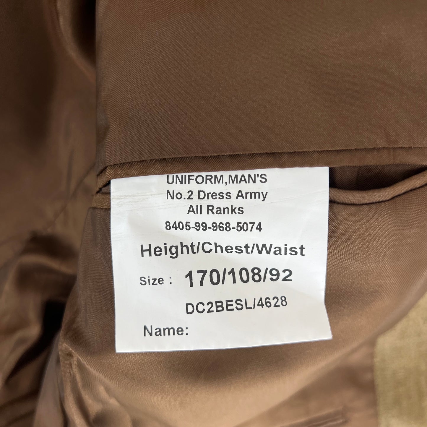 British Army No.2 FAD Dress Jacket - Parachute Regiment - Large 170/106
