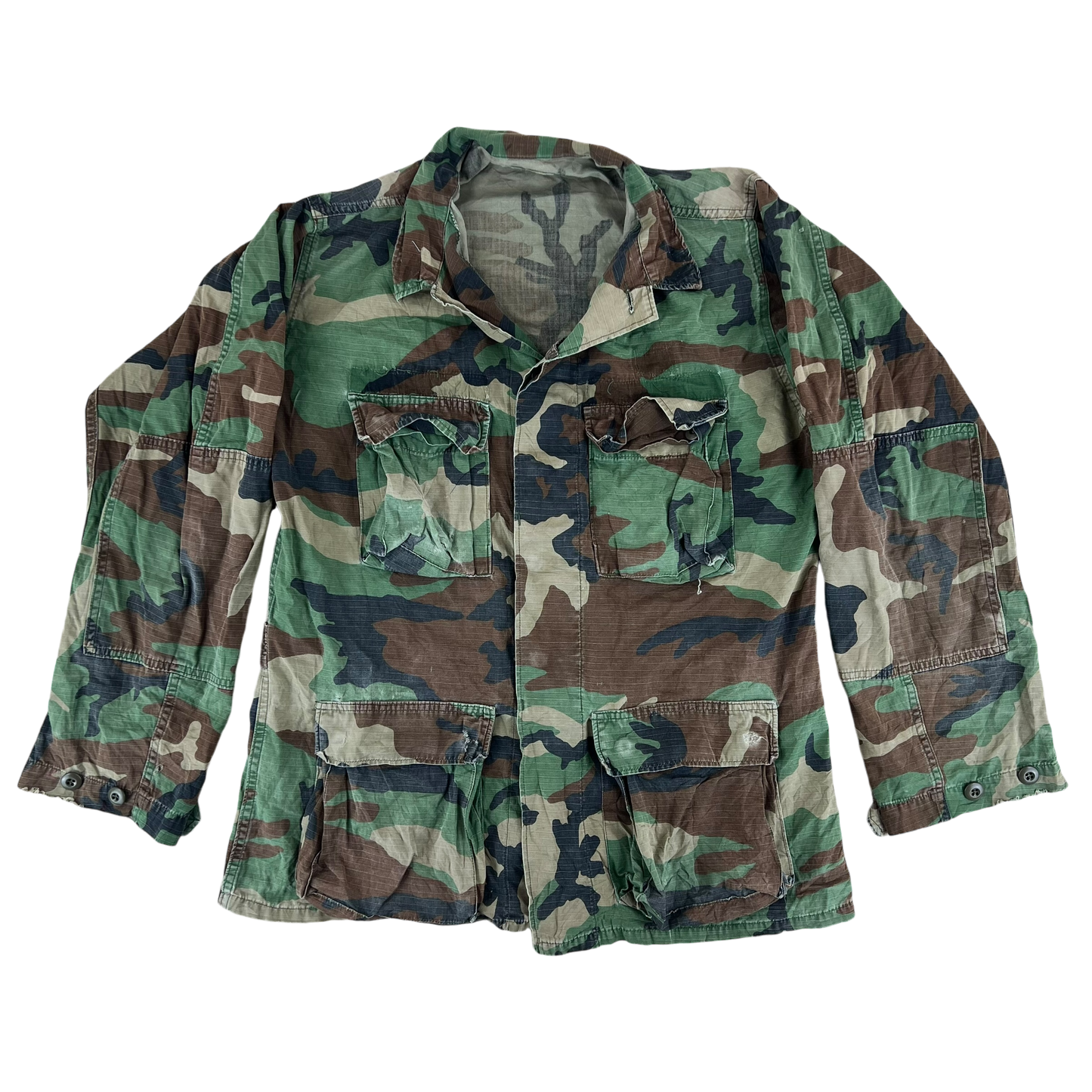 US Army M81 Woodland Camouflage BDU Combat Jacket - Medium