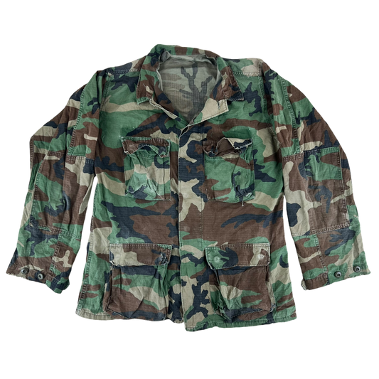 US Army M81 Woodland Camouflage BDU Combat Jacket - Medium